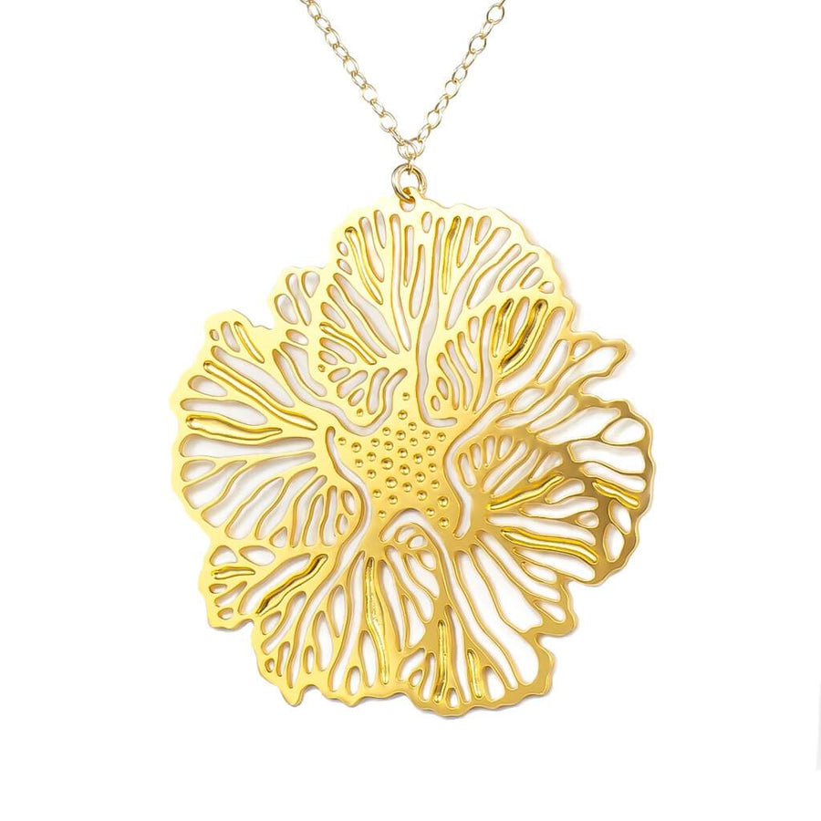 Floral Pendant 1  (Gold-plated)