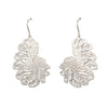 Floral Earrings 1  (Silver-plated)